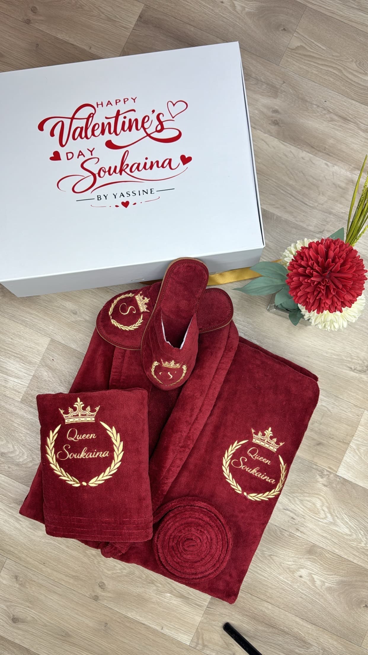 Peignoir avec monogramme