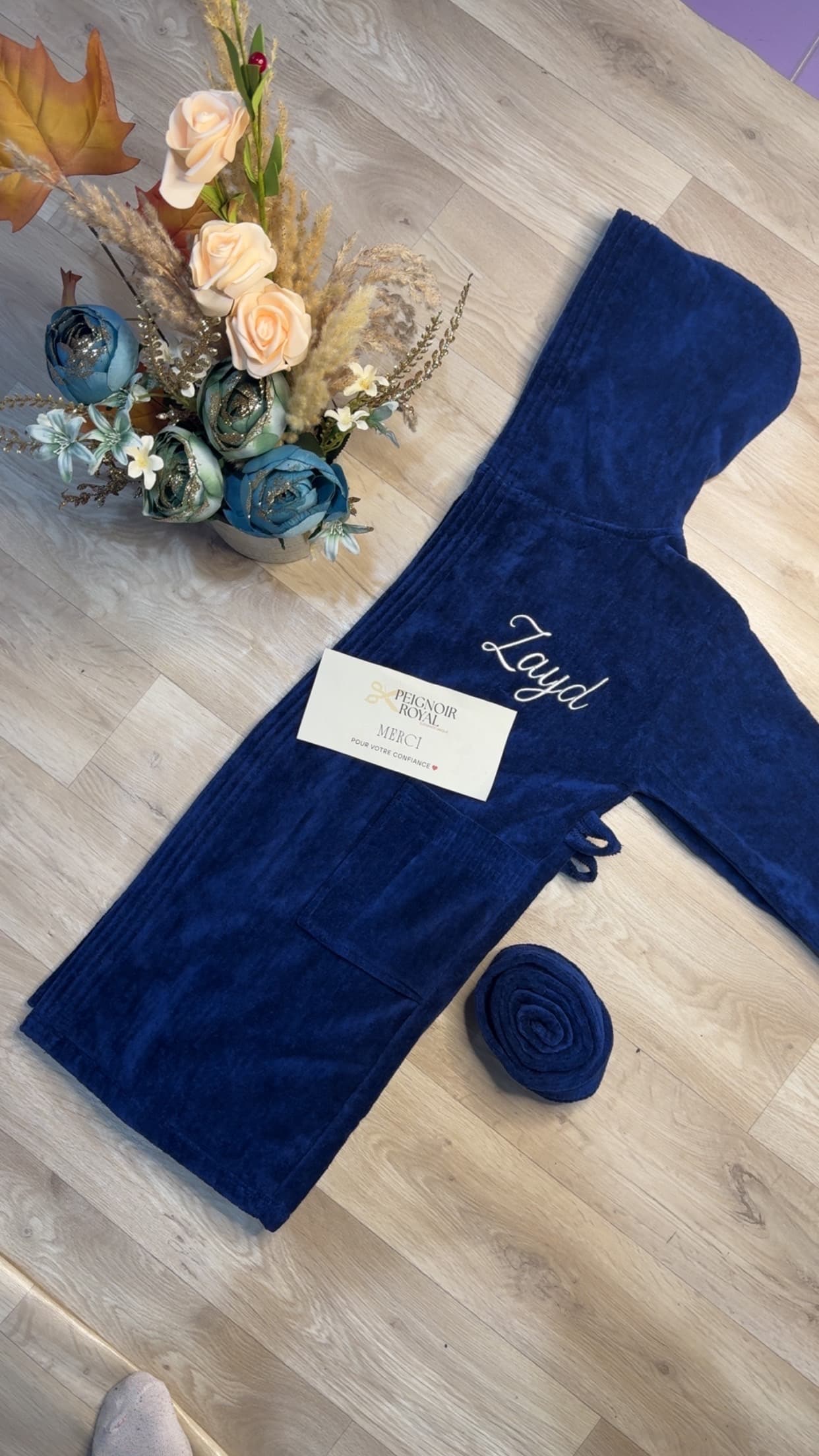 Ensemble peignoir luxe